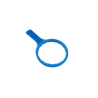 Clé de démontage bleue pour filtre 9"3/4