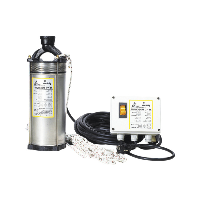 Pompe de puits Turbosom 77 – Monophasée