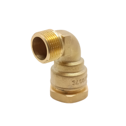 Coude à compression mâle – laiton PE/PVC