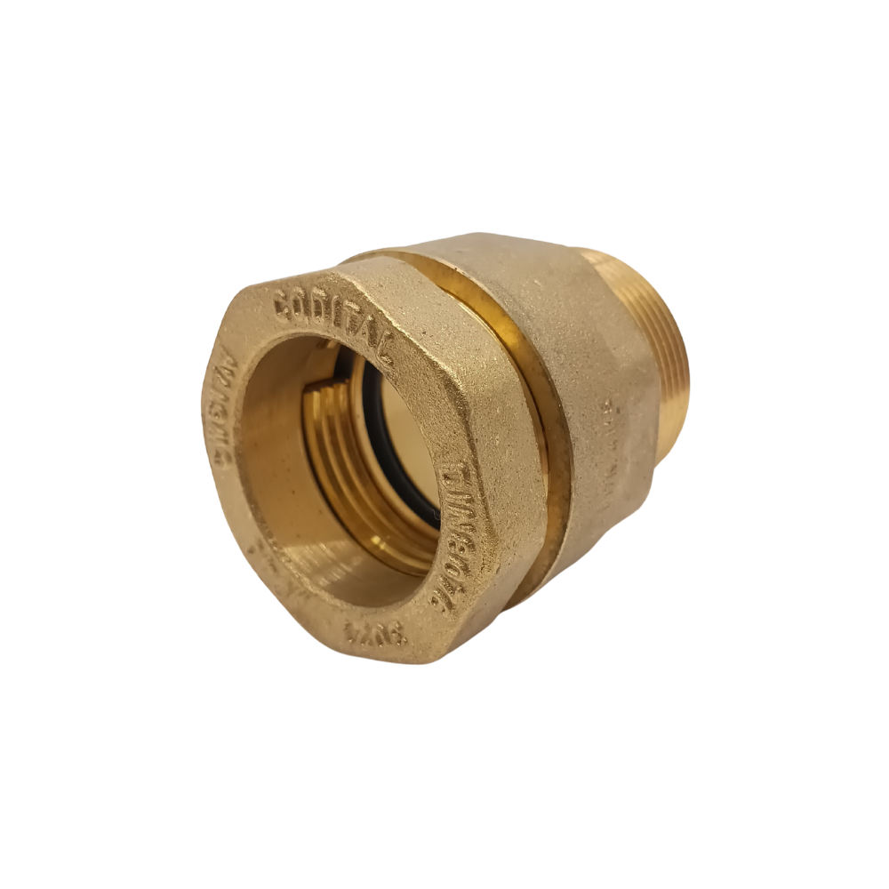 Raccord à compression mâle – laiton PE/PVC